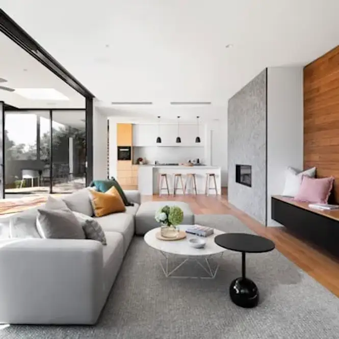 Sala de estar de alto padrão